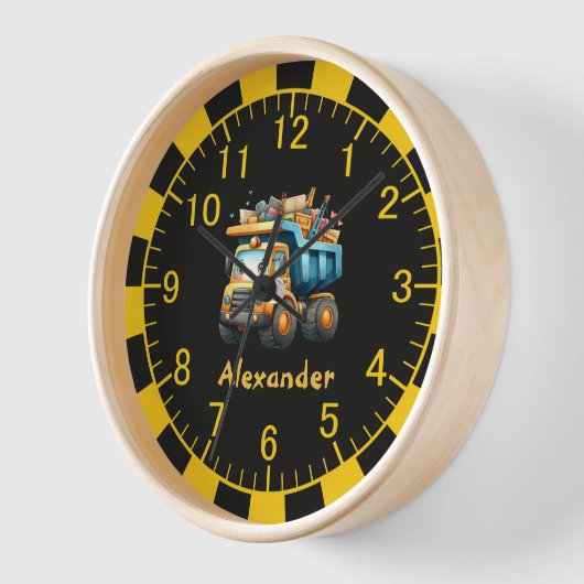 Gepersonaliseerde naam constructie voertuigen baby (Hoek)