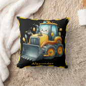 Gepersonaliseerde naam constructie voertuigen baby kussen (Deken)