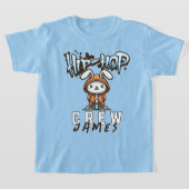 Gepersonaliseerde naam Cool Easter Hip-Hop Crew Bu T-shirt (Laagn)