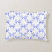 Gepersonaliseerde naam Coquette Paarse boog accent Kussen (Achterkant)