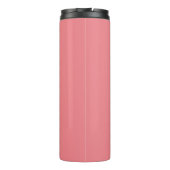 Gepersonaliseerde naam Coral Pink Monogram Thermosbeker (Achterkant)