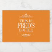 Gepersonaliseerde naam | Creëer Uw eigen bierlabel Likeurfles Etiket (Enkel label)