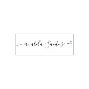 Gepersonaliseerde naam Custom Chic Script Eenvoudi Zelfinktende Stempel
