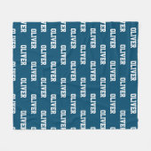 Gepersonaliseerde naam Custom Deken voor Kids / Je (Voorkant (Horizontaal))