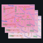 Gepersonaliseerde naam Custom Holiday Christmas Bl Inpakpapier Vel<br><div class="desc">Dit ontwerp is gemaakt door middel van digitale kunst. Het kan gepersonaliseerd zijn in de ruimte die beschikbaar is. Neem contact met me op colorflowcreations@gmail.com als je dit ontwerp op een ander product wilt gebruiken. Koop mijn oorspronkelijke abstracte acrylschilderij te koop op www.etsy.com/shop/colorflowart. Zie meer van mijn creaties of volg...</div>