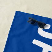 Gepersonaliseerde naam Custom Pool Verjaardag Vaka Strandlaken (In situ)