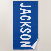 Gepersonaliseerde naam Custom Pool Verjaardag Vaka Strandlaken (Voorkant)