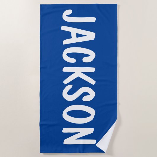 Gepersonaliseerde naam Custom Pool Verjaardag Vaka Strandlaken (Voorkant)