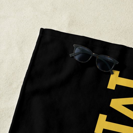 Gepersonaliseerde naam Custom Pool Verjaardag Vaka Strandlaken (In situ)