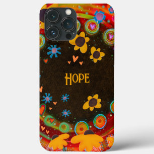 Gepersonaliseerde naam Daisies Kleurrijke Fun Tren Case-Mate iPhone Case