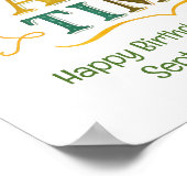 Gepersonaliseerde Naam Datum Partij Tijd Verjaarda Poster (Hoek)