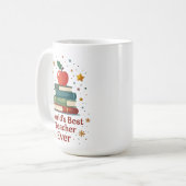 Gepersonaliseerde naam – de beste leraar ooit koffiemok (Voorkant links)