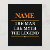 Gepersonaliseerde naam De man De mythe De legende Flyer (Achterkant)