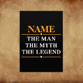 Gepersonaliseerde naam De man De mythe De legende Flyer