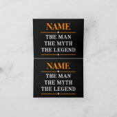 Gepersonaliseerde naam De man De mythe De legende Kaart (Binnen)