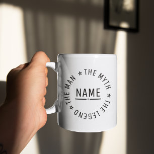 Gepersonaliseerde naam De Man De Mythe De Legende Koffiemok
