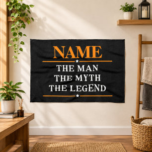 Gepersonaliseerde naam De man De mythe De legende Theedoek