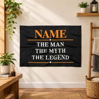 Gepersonaliseerde naam De man De mythe De legende Theedoek