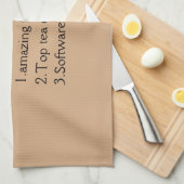 Gepersonaliseerde Naam definitie Keuken Handdoeken (Quarter Fold)