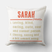 Gepersonaliseerde Naam Definitie slaapkussen Kussen (Voorkant)