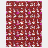 Gepersonaliseerde Naam Deken Schattigee Gans Hallo (Voorkant)