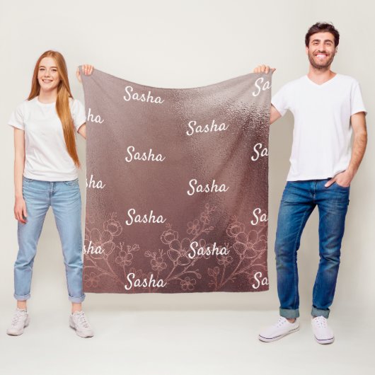 Gepersonaliseerde naam deken voor kinderen en volw (In situ)