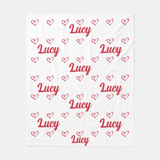 Gepersonaliseerde naam deken voor uw dochter (Voorkant)