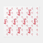 Gepersonaliseerde naam deken voor uw dochter (Voorkant (Horizontaal))