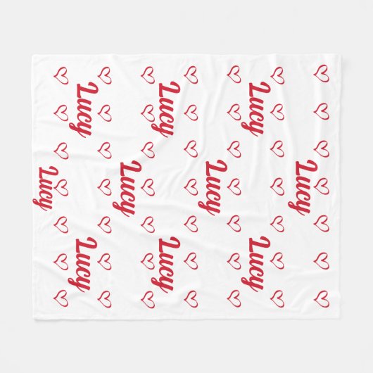 Gepersonaliseerde naam deken voor uw dochter (Voorkant (Horizontaal))