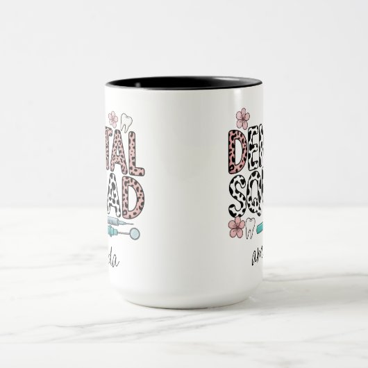 Gepersonaliseerde naam Dental Squad Mok (Midden)