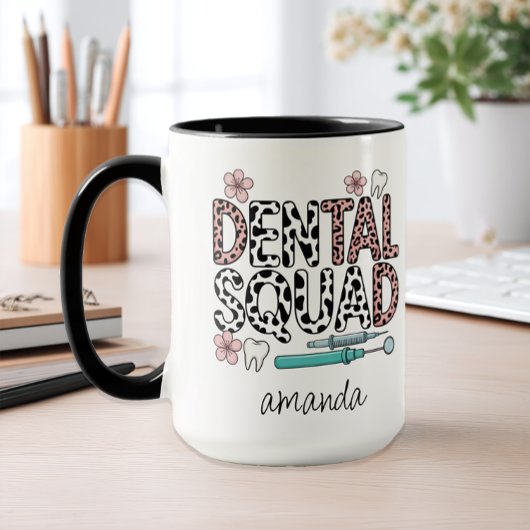 Gepersonaliseerde naam Dental Squad Mok
