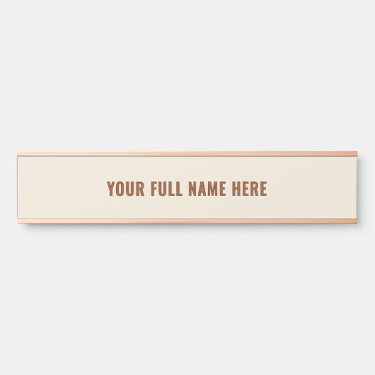 Gepersonaliseerde Naam Deur Teken Sjabloon Aangepa Deurbordje (Voorkant)