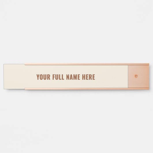 Gepersonaliseerde Naam Deur Teken Sjabloon Aangepa Deurbordje (Voorkant)
