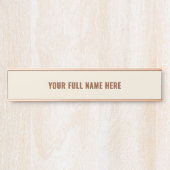 Gepersonaliseerde Naam Deur Teken Sjabloon Aangepa Deurbordje (Voorkant)