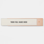 Gepersonaliseerde Naam Deur Teken Sjabloon Kies Kl Deurbordje (Voorkant)