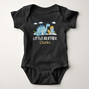 Gepersonaliseerde naam Dinosaur Little Brother Romper