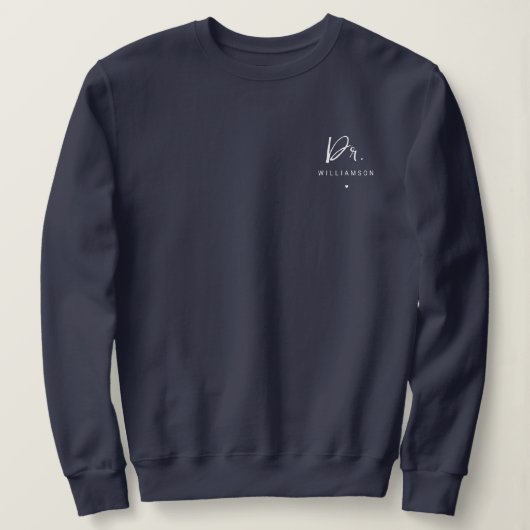 Gepersonaliseerde naam Dr. Doctor Afstuderen Gifts Trui (Design voorkant)