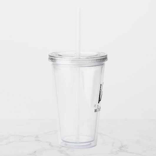 Gepersonaliseerde naam Dr Minimalist Doctor Afstud Acryl Drinkbeker (Rechts)