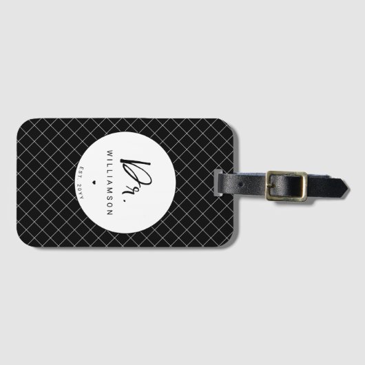 Gepersonaliseerde naam Dr Minimalist Doctor Afstud Bagagelabel (Voorkant (horizontaal))