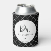 Gepersonaliseerde naam Dr Minimalist Doctor Afstud Blikjeskoeler (Blikje Voorkant)