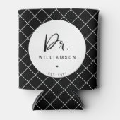 Gepersonaliseerde naam Dr Minimalist Doctor Afstud Blikjeskoeler (Voorkant)