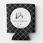 Gepersonaliseerde naam Dr Minimalist Doctor Afstud Blikjeskoeler (Achterkant)