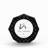 Gepersonaliseerde naam Dr Minimalist Doctor Afstud Fotoblokken (Voorkant)