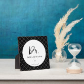 Gepersonaliseerde naam Dr Minimalist Doctor Afstud Fotoplaat (Insitu)