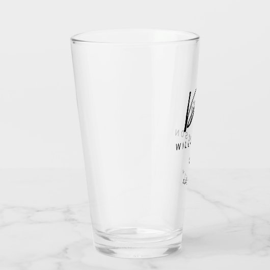 Gepersonaliseerde naam Dr Minimalist Doctor Afstud Glas (Rechts)