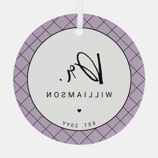 Gepersonaliseerde naam Dr Minimalist Doctor Afstud Glas Ornament (Achterkant)