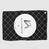 Gepersonaliseerde naam Dr Minimalist Doctor Afstud Golfhanddoek (Horizontaal)