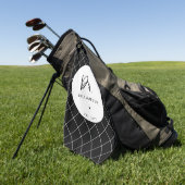 Gepersonaliseerde naam Dr Minimalist Doctor Afstud Golfhanddoek (Groen)