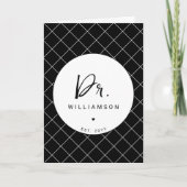Gepersonaliseerde naam Dr Minimalist Doctor Afstud Kaart (Voorkant)