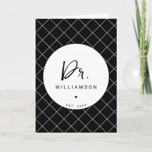 Gepersonaliseerde naam Dr Minimalist Doctor Afstud Kaart